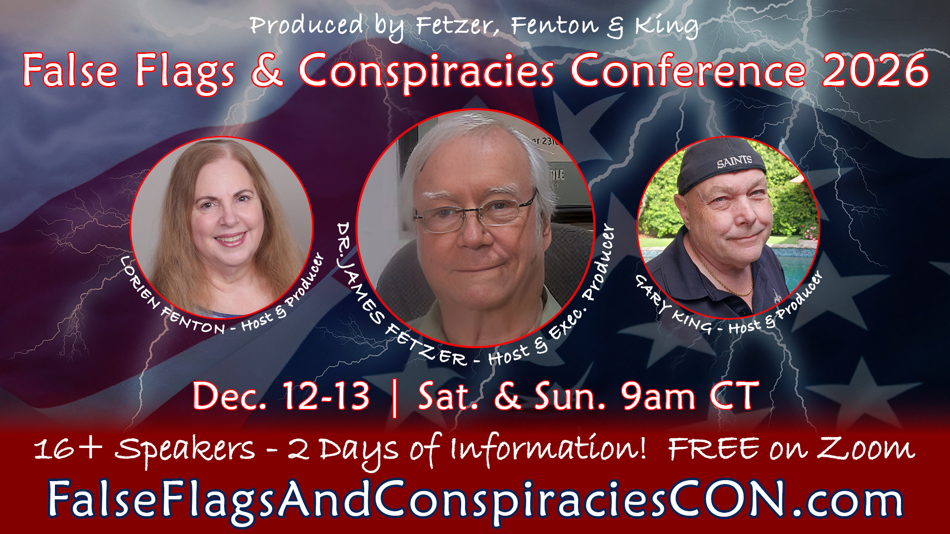 Join Us at the False Flags and Conspiracies Conference 2023 - Dec. 16 & 17